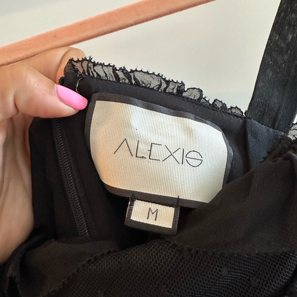 ALEXIS MESH LONGSLEEVE DRESS - Picture 3 of 4